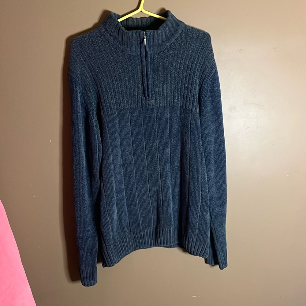 😄90’s comfy sweater 1/4 zip xl